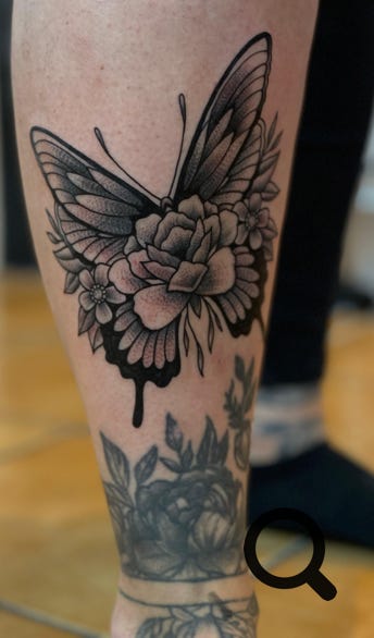 Schmetterling Tattoo