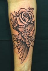 Blumen Tattoo