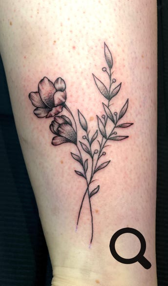 Blumen Tattoo