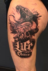 Schlangen Diamanten Tattoo